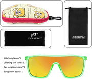 ÉÌƷͼƬ 23 | B09MW1KQ6Y | FEISEDY Kids Sunglasses for Girls Fashion Cute Boys Teenagers Glasses One Piece UV400 B2812