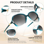 ÉÌƷͼƬ 12 | B0H8N71P98 | FEISEDY Fashion Polarized Sunglasses for Women Butterfly UV400 B0424