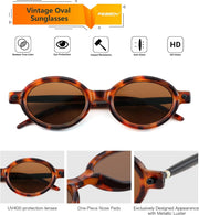 ÉÌƷͼƬ 109 | B0DTHVTKB5 | FEISEDY Retro Oval Sunglasses for Women 90s Narrow Round Lightweight Shades Y2k Trendy Sunnies B1171