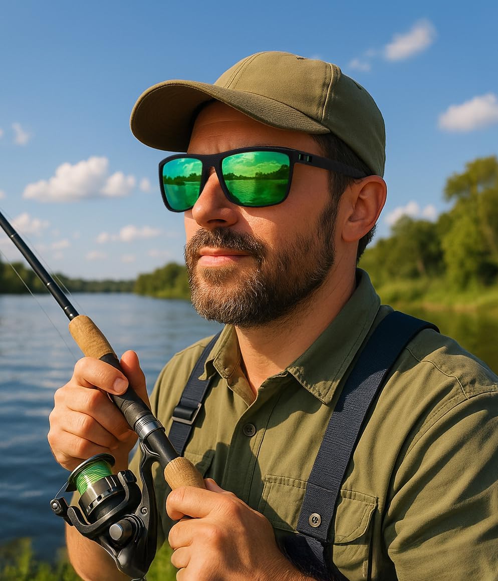 ÉÌƷͼƬ 26 | B0F8J2TQSK | FEISEDY Polarized Sunglasses for Men and Women Lightweight Frame Sun Glasses with UV400 Protection for Driving Fishing B0301