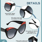 商品图片 4 | B095BQGNXV | FEISEDY Retro Funny Cateye Sunglasses Oversized Beard Design Personality Fashion Sun Glasses for Women Men B2769
