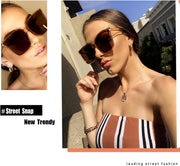 ÉÌƷͼƬ 36 | B0871BKMTN | FEISEDY Oversized Polarized Sunglasses - UV400 Protection, Square Fashion Sun Glasses for Outdoor & Daily B2600
