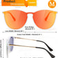 商品图片 22 | B0DGCPG41T | FEISEDY Sunglasses for Women Men Retro Round Cateye Designer Cute Mirrored UV Protection Lens B0210