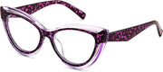 Purple Tortoise / 50 Millimeters | B0D56J2CP3 | FEISEDY Blue Light Blocking Glasses Women Vintage Cat Eye Frame Anti Fatigue B0169