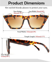 ÉÌƷͼƬ 140 | B0C5378735 | FEISEDY Vintage Square Cat Eye Sunglasses Women Trendy Cateye Sunglasses B2473