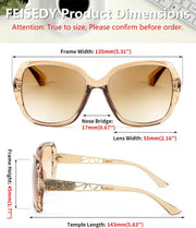 ÉÌƷͼƬ 7 | B09ZP8KJL4 | FEISEDY Women Square Reading Sunglasses Sparkling Composite Shiny Frame Sun Reader Glasses B2923