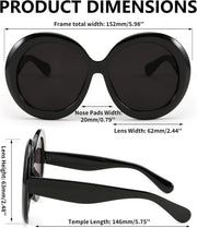 ÉÌƷͼƬ 5 | B0C7ZVD4MD | FEISEDY Oval Oversized Trendy Sunglasses Women Men Stylish Retro Big Frame Vacation Sun Glasees UV400 Protection B0017