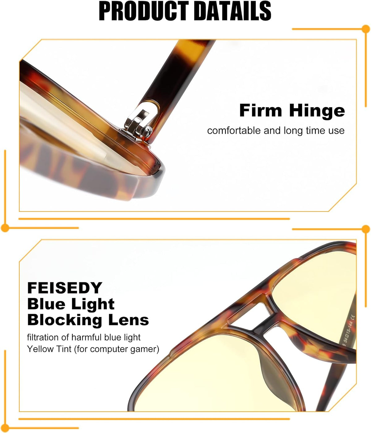ÉÌƷͼƬ 85 | B0GCVQFPW9 | FEISEDY Blue Light Glasses for Computer Gaming Anti Eyestrain Glasses G2835