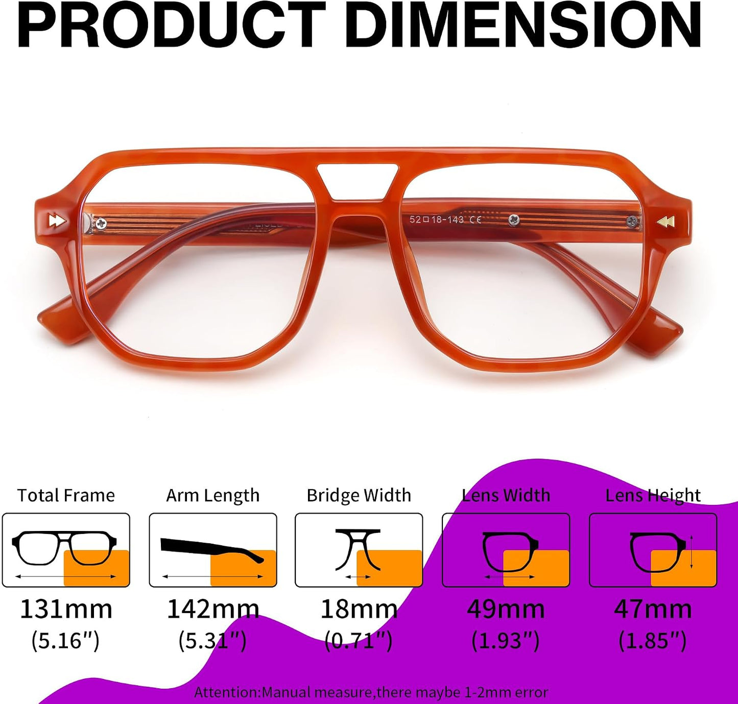 商品图片 31 | B0FHKFDMDZ | FEISEDY Aviator Blue Light Glasses for Men Women, Retro 70s Style Design TR90 Anti Glare Digital Eyestrain & Daily Wear B0284