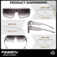 商品图片 17 | B0FWBV3SMZ | FEISEDY Oversized Square Fit Over Glasses Sunglasses for Men Women B0332