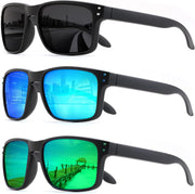 3pack-black+blue+green / 54 Millimeters | B0F8HGGZ7R | FEISEDY Polarized Sunglasses for Men Women Sports Driving Fishing Hiking Glasses UV400 Protection B0080