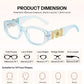 商品图片 21 | B0G34Q5S98 | FEISEDY Retro Trendy Narrow Blue Light Glasses for Women Men B0316 | Vintage 90s Small Square Eyeglasses,Blue Light Blocking