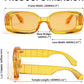 商品图片 16 | B0B12FXZW5 | FEISEDY Rectangle Sunglasses for Women Men Retro Y2k 90s Thick Frame Chunky Square Sunglasses UV400 Protection B2307