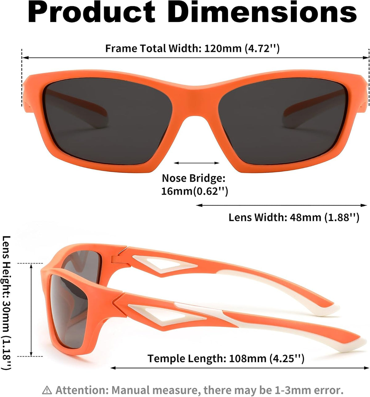 ÉÌƷͼƬ 13 | B0D1GDXPL3 | FEISEDY Kids Polarized Sunglasses TR90 Sports Cycling Glasses UV400 for Boys Girls Age 3-10 B0160