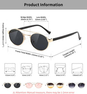 ÉÌƷͼƬ 6 | B0DRYKH1MV | FEISEDY Classic Trendy Oval Sunglasses Women Men Cute Small Shade Metal Frame Sunnies B0264