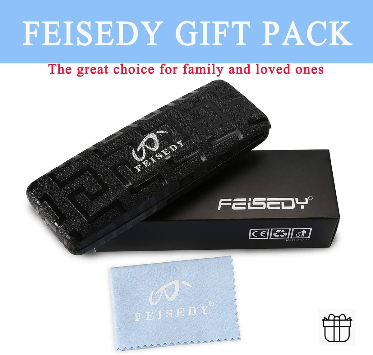 ÉÌƷͼƬ 15 | B07TCM52QY | FEISEDY Retro Square Blue Light Blocking Reading Glasses B2479