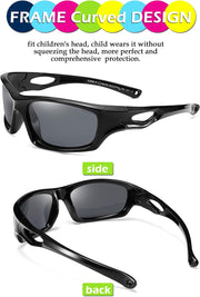ÉÌƷͼƬ 4 | B07JM1DLHS | FEISEDY Kids Polarized Sport Sunglasses Rubber Frame Boys Girls 3 to 12 Age Children Gift B2453