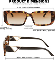 ÉÌƷͼƬ 13 | B0BP7NZR55 | FEISEDY Small Fashion Square Sunglasses for Women Men 90s Vintage Rectangle Sunglasses B2972