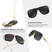 ÉÌƷͼƬ 26 | B0FLQ31HK3 | FEISEDY Sunglasses Mens Oversized Retro Metal Steampunk Shades Sunnies Fishing Driving B0272