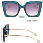 商品图片 70 | B08HVPGJW5 | FEISEDY Sunglasses Womens Trendy, Oversized Square Shades, Pearl Inlay Cat Eye Frame UV400 Protection B2625