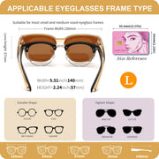 ÉÌƷͼƬ 3 | B0DS5D4WB4 | FEISEDY Sunglasses That Fit Over Glasses for Women Men UV400 B0269