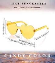 ÉÌƷͼƬ 36 | B07BLKHDRH | FEISEDY Thick Heart Sunglasses Rimless Heart Shaped Sun Glasses Women Fashion Love Glasses B2419