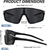 ÉÌƷͼƬ 6 | B0DFLMHFF6 | FEISEDY Kids Teens Baseball Polarized Sunglasses Lightweight TR90 Frame UV400 Sports Cycling Shades for Boys Girls B0186