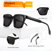 ÉÌƷͼƬ 4 | B0D7CC769X | FEISEDY Retro Square Sunglasses Women Men Trendy Rectangle Thick Frame Shades Classic Designer Sun Glasses B0198