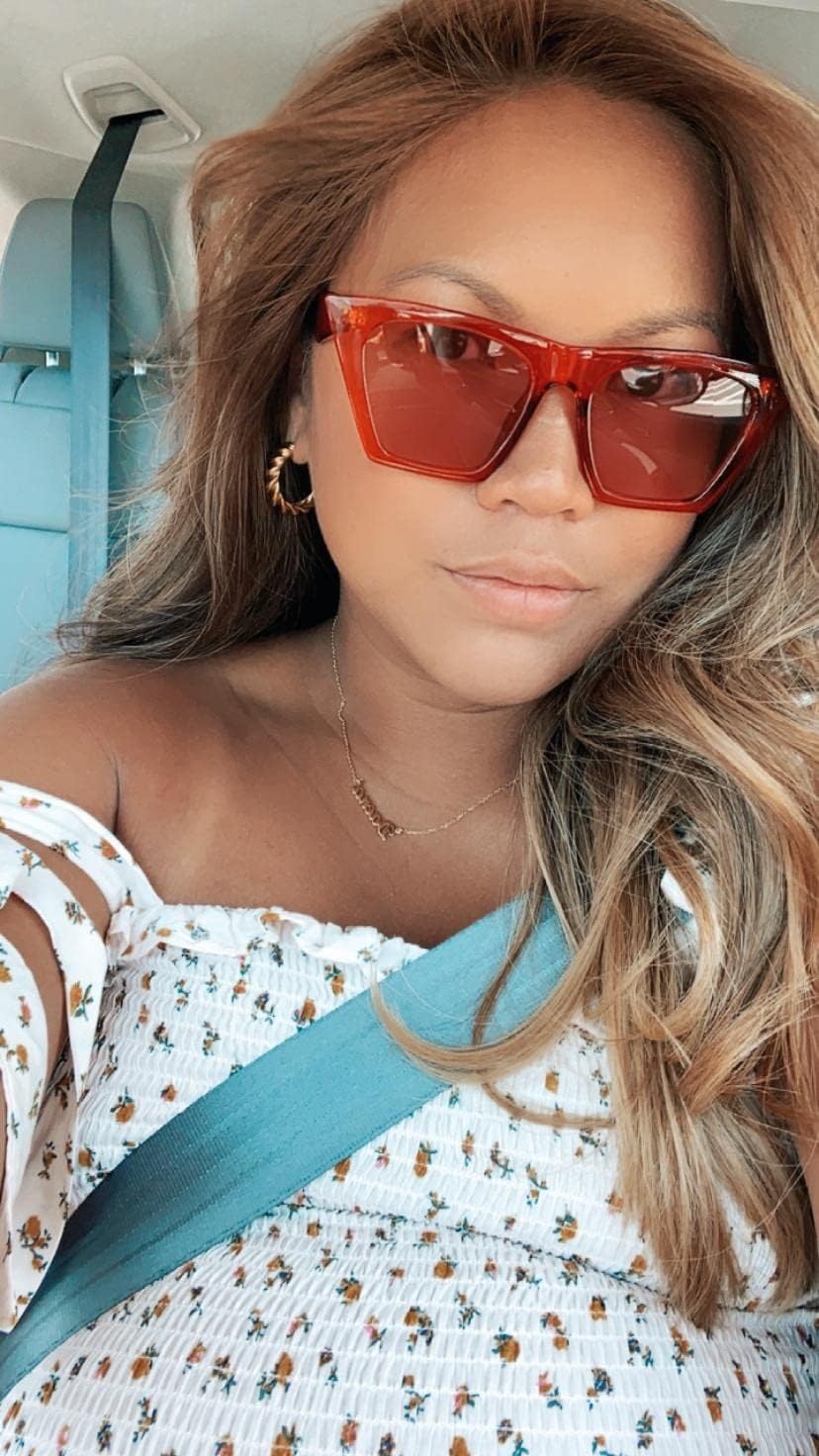 商品图片 88 | B0C5378735 | FEISEDY Vintage Square Cat Eye Sunglasses Women Trendy Cateye Sunglasses B2473