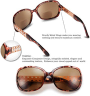 ÉÌƷͼƬ 3 | B07W4CF5Y8 | FEISEDY Womens Bifocal Reading Sunglasses Jackie O Fashion Sun Readers Glasses B2513