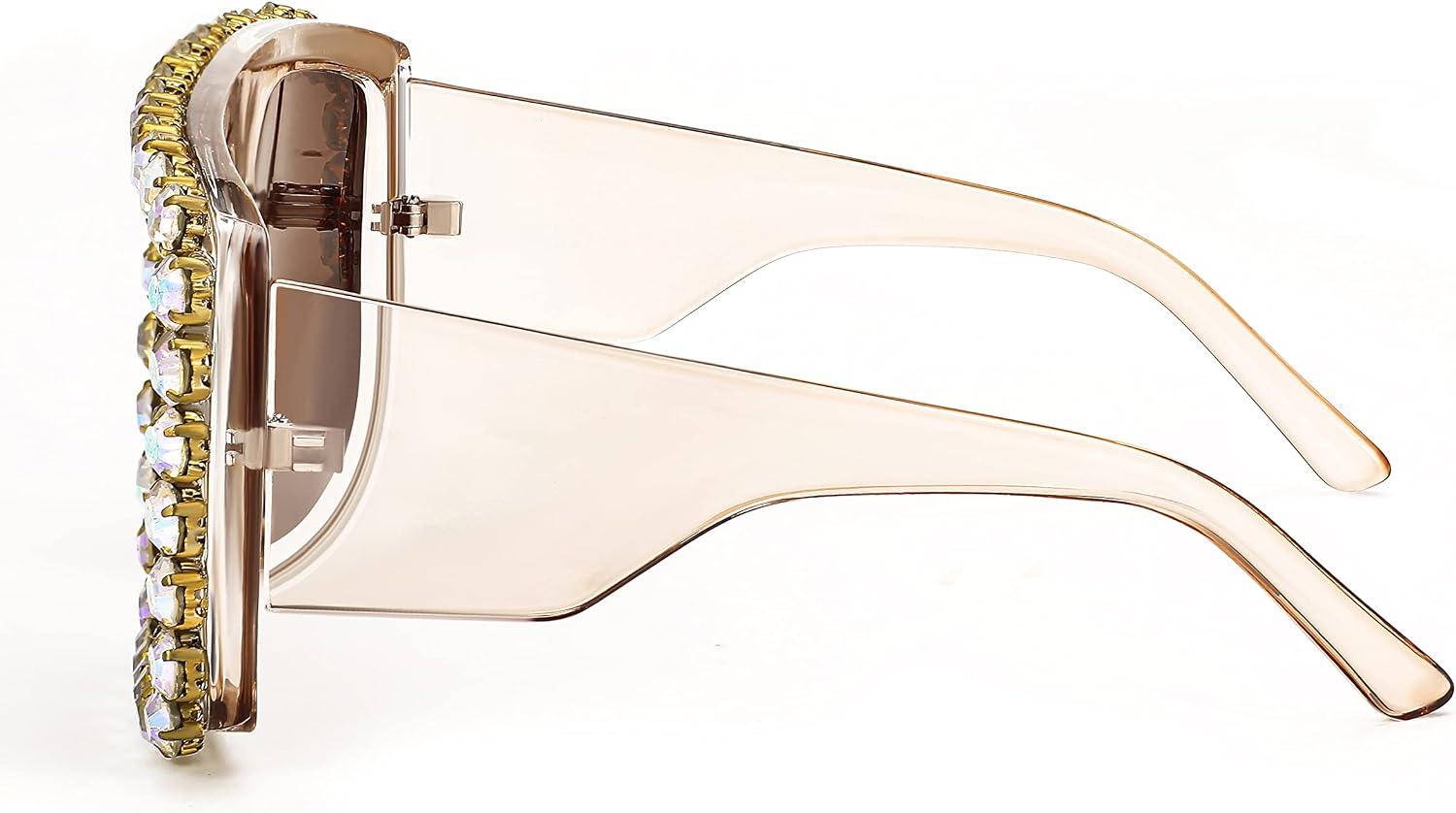 商品图片 37 | B09YHJ846J | FEISEDY Square Diamond Sunglasses for Women Retro Fashion Shiny Rhinestone Sun Glasses B2916