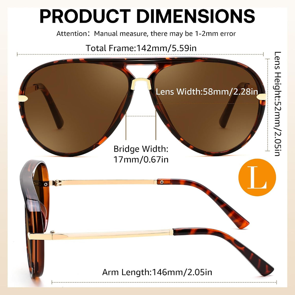 ÉÌƷͼƬ 53 | B0GYVVZBQM | FEISEDY Classic Aviator Sunglasses UV400 Protection for Women Men B0461