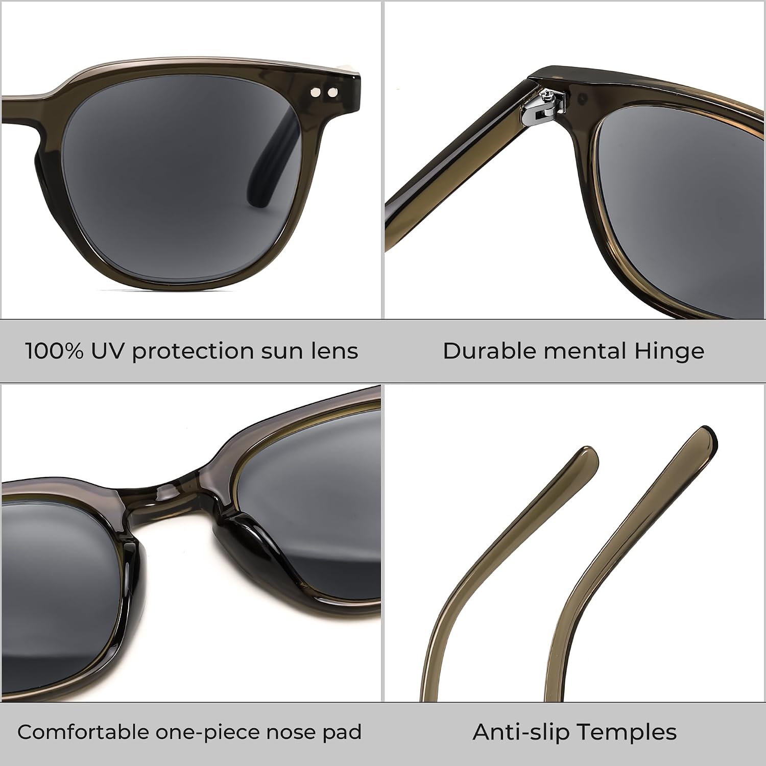 商品图片 29 | B0CSNK73XH | FEISEDY Round Reading Sunglasses for Men and Women Stylish Blue Light Blocking Readers B0113