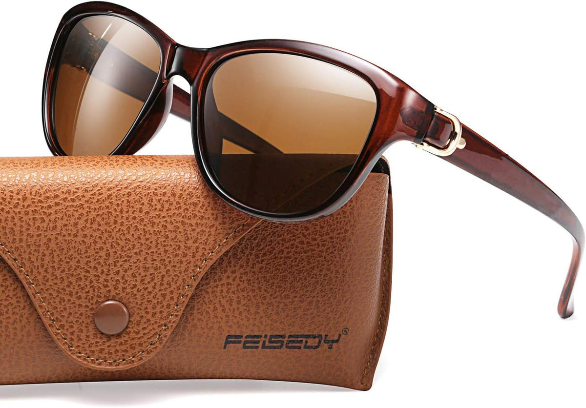 ÉÌƷͼƬ 31 | B07NXZ3WVF | FEISEDY Women Vintage Polarized Sunglasses Lady Elegant Cateye Sun Glasses B2476