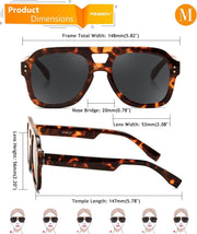 ÉÌƷͼƬ 29 | B09KV1MSHN | FEISEDY Aviator Sunglasses For Women Men Square Chunky Trendy Eyewear B2846