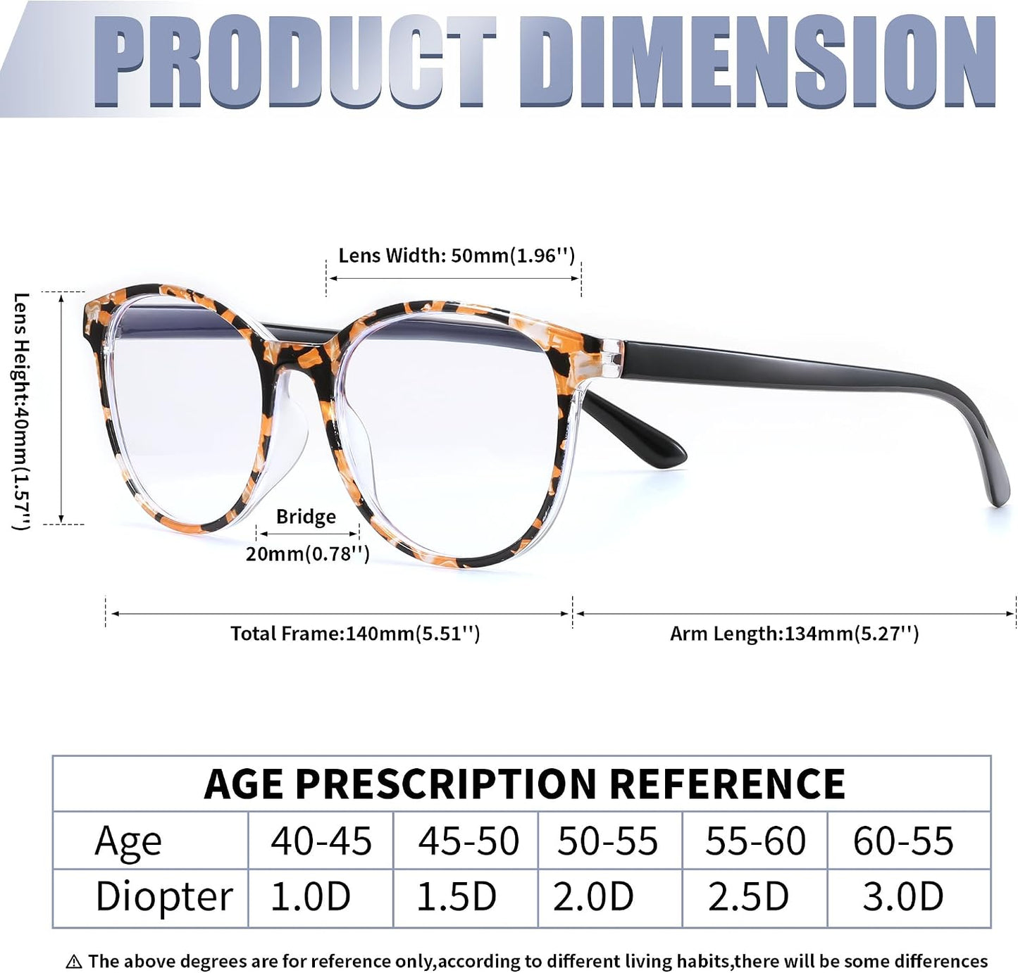 商品图片 6 | B0DG5P5J7C | FEISEDY 3 Pack Lightweight Square Blue Light Reading Glasses for Women Trendy Tortoise Clear Readers B0238