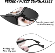 ÉÌƷͼƬ 42 | B09PN9V5N6 | FEISEDY Sunglasses Women Plush Fuzzy Soft Velvet Party Masquerade B2877