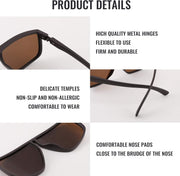 ÉÌƷͼƬ 4 | B08QMYV37G | FEISEDY Square Oversized Sunglasses for Women Men Flat Top Fashion Shades B2669