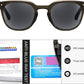商品图片 28 | B0CSNK73XH | FEISEDY Round Reading Sunglasses for Men and Women Stylish Blue Light Blocking Readers B0113