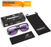 ÉÌƷͼƬ 21 | B0D3M21LQ4 | FEISEDY Square Sunglasses for Women Men Rectangle Classic Sunglasses Designer Thick Frame Shades Sun Glasses UV400 B0166