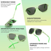 ÉÌƷͼƬ 43 | B0DSVK9L2R | FEISEDY Retro Aviator Polarized Sunglasses Women Men Outdoors B0260
