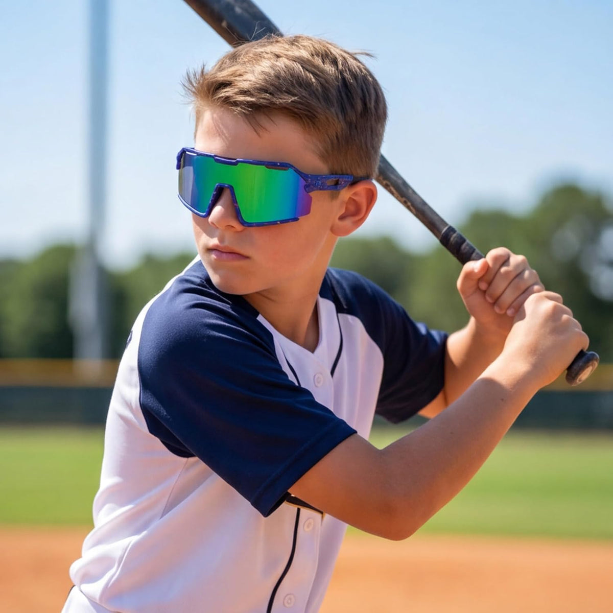 ÉÌƷͼƬ 9 | B0F32C9J2Q | FEISEDY Polarized Kids Sunglasses Youth Sports Cycling Shades,UV400 Protection For Teens Baseball Tennis Sunglasses B0092