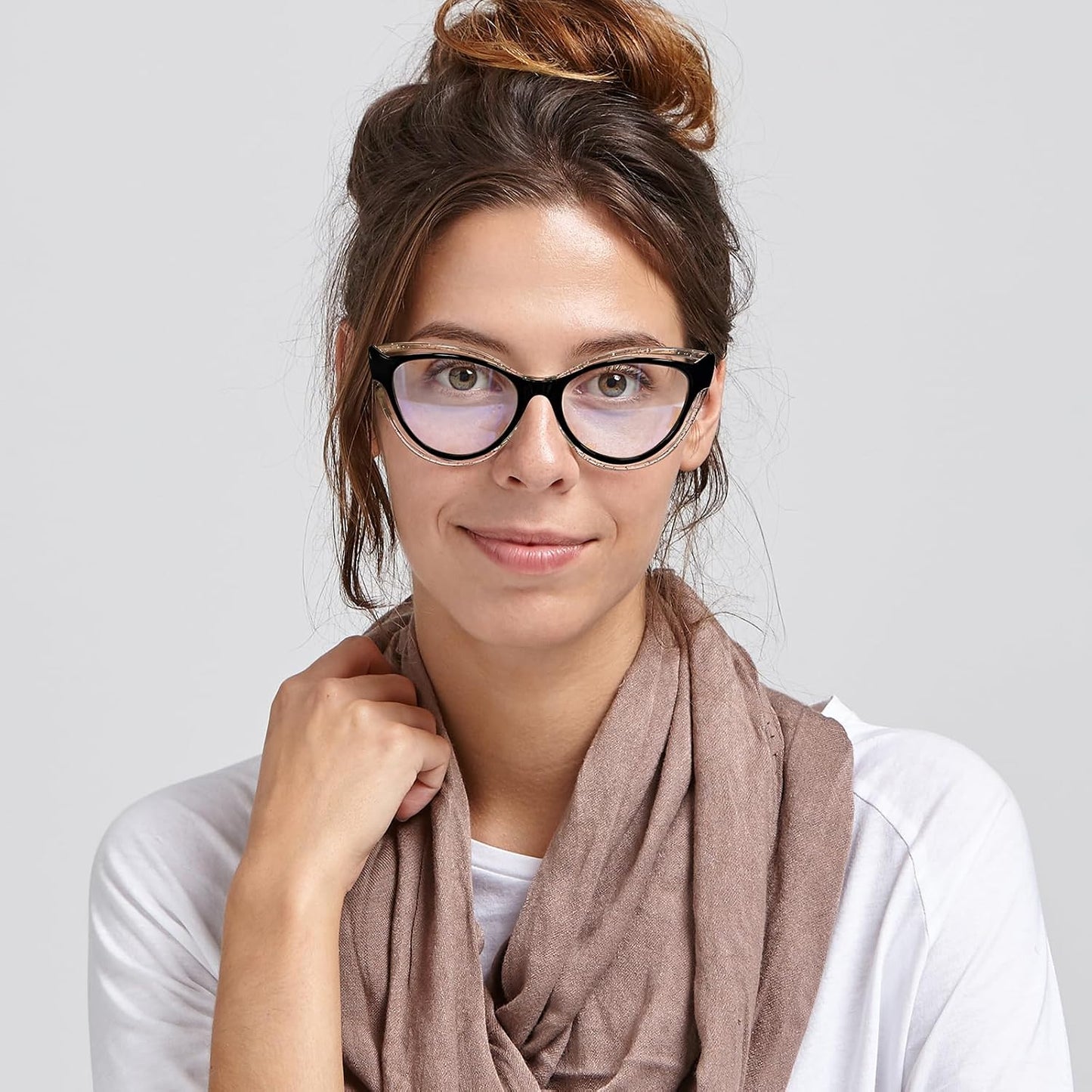 商品图片 10 | B0D56HXLGF | FEISEDY Blue Light Blocking Glasses Women Vintage Cat Eye Frame Anti Fatigue B0169
