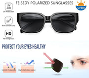 ÉÌƷͼƬ 5 | B0CWH35L5W | FEISEDY Square Fashion Sunglasses for Men Women Trendy Chunky Rectangle Sun Glasses Designer Style Shades B0107