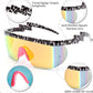 商品图片 38 | B096SD9GGG | FEISEDY Oversized Mirror Shield Sport 80s Sunglasses Ski Goggles Flat Top One Piece Futuristic Visor Women Men B2522