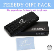 ÉÌƷͼƬ 46 | B082SGFPVF | FEISEDY Glasses Frame Womens, Square Thick Eyeglasses Frame, Classic Eyewear for Men B2461