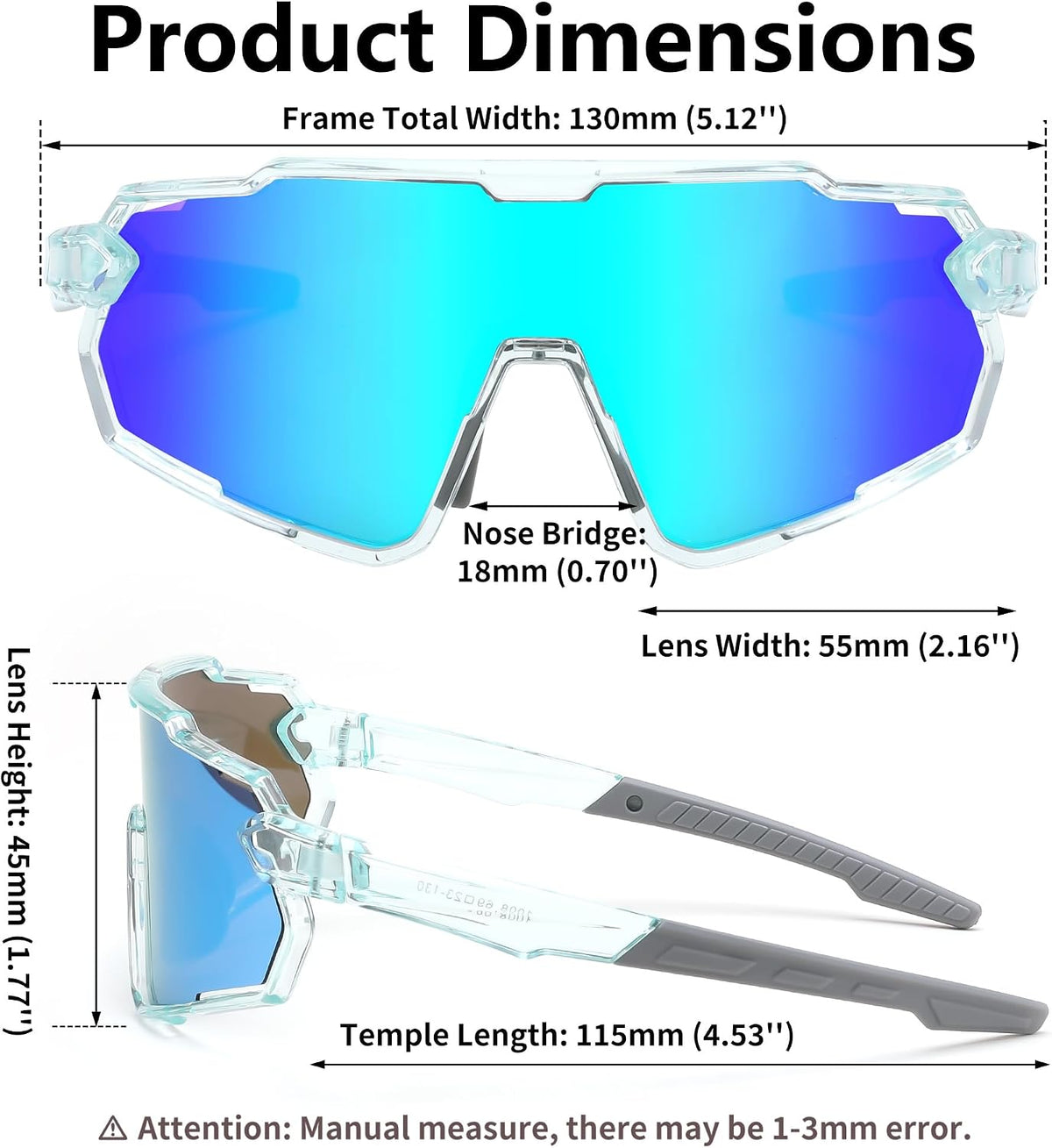 ÉÌƷͼƬ 24 | B0D6XZ67Q2 | FEISEDY Kids Teens Baseball Polarized Sunglasses Lightweight Frame UV400 Sports Cycling Shades for Boys Girls B0190