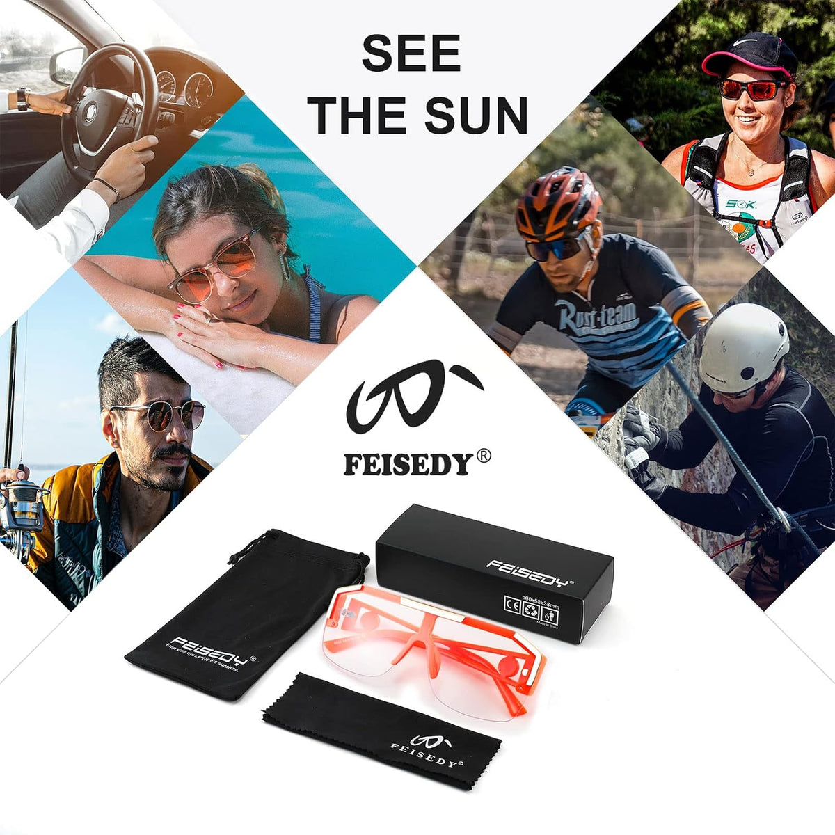ÉÌƷͼƬ 89 | B09L4V27YS | FEISEDY Square Oversized Sunglasses for Men Women Flat Top B2765