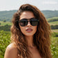商品图片 9 | B0H2V9BFS5 | FEISEDY Retro Polarized Aviator Square Sunglasses for Women Men UV400 B0357