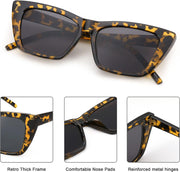 ÉÌƷͼƬ 4 | B0B9BPXGBG | FEISEDY Square Cat Eye Sunglasses Vintage Cateye Frame UV400 Protection Sunglasses B2719